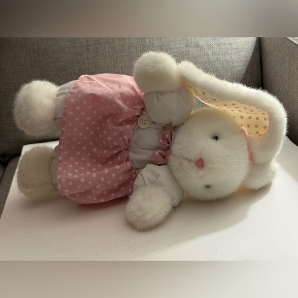 Adorable Pink Polka Dot Bunny Plush Toy Approx 17 Inches - Picture 10 of 16